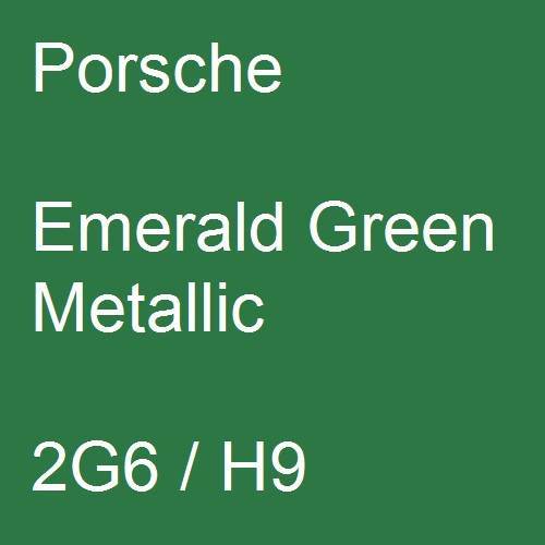 Porsche, Emerald Green Metallic, 2G6 / H9.